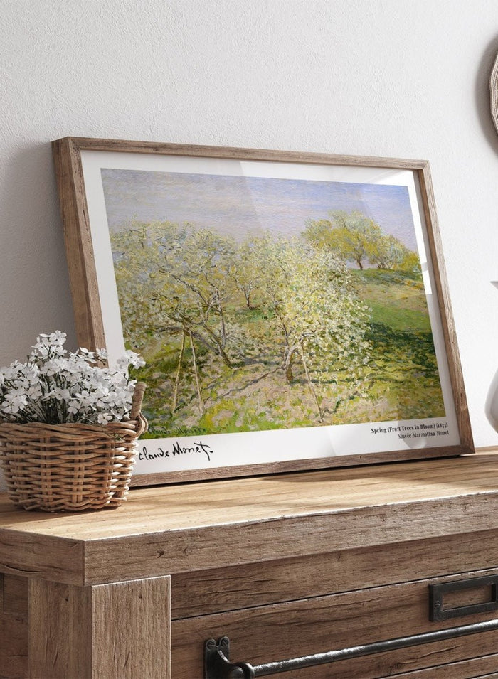 Claude Monet Spring (Fruit Trees in Bloom) Art Print_Sugar & Canvas_Claude Monet