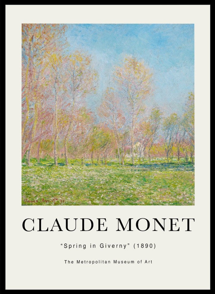 Claude Monet Spring in Giverny 1890 Art Print_Sugar & Canvas_Claude Monet