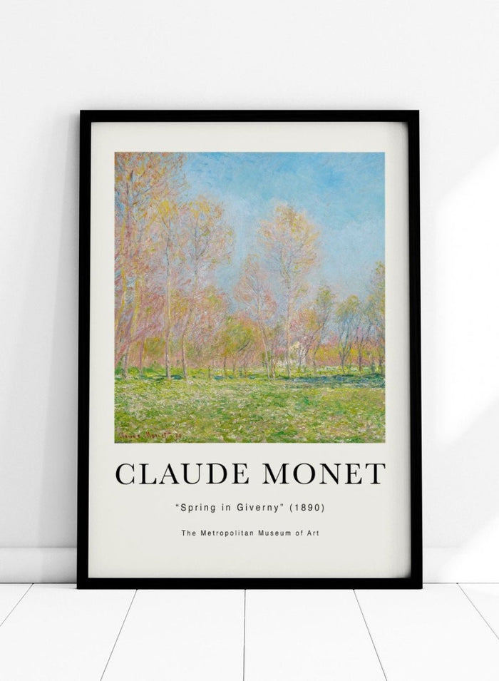 Claude Monet Spring in Giverny 1890 Art Print_Sugar & Canvas_Claude Monet