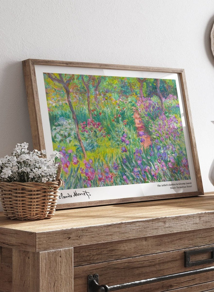 Claude Monet The Artist’s Garden in Giverny 1900 Art Print_Sugar & Canvas_Claude Monet