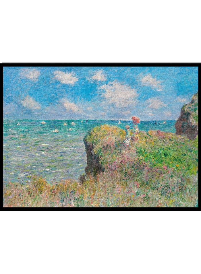 Claude Monet The Cliff Walk at Pourville Art Print_Sugar & Canvas_Claude Monet