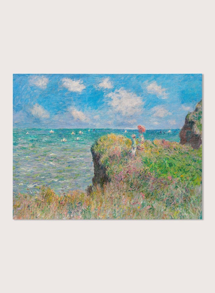 Claude Monet The Cliff Walk at Pourville Art Print_Sugar & Canvas_Claude Monet