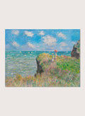 Claude Monet The Cliff Walk at Pourville Art Print_Sugar & Canvas_Claude Monet