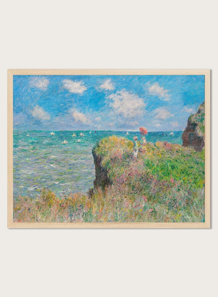 Claude Monet The Cliff Walk at Pourville Art Print_Sugar & Canvas_Claude Monet