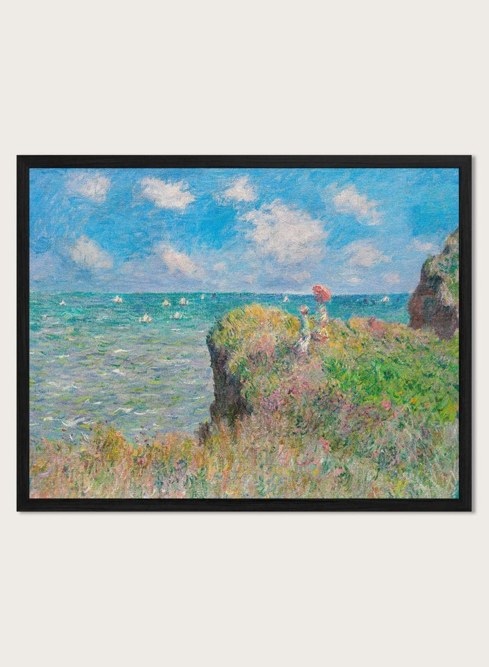 Claude Monet The Cliff Walk at Pourville Art Print_Sugar & Canvas_Claude Monet