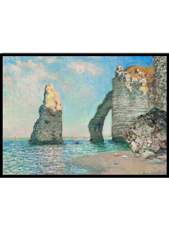 Claude Monet The Cliffs at Etretat 1885 Art Print_Sugar & Canvas_Claude Monet