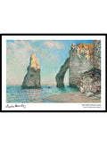 Claude Monet The Cliffs at Etretat 1885 Art Print_Sugar & Canvas_Claude Monet