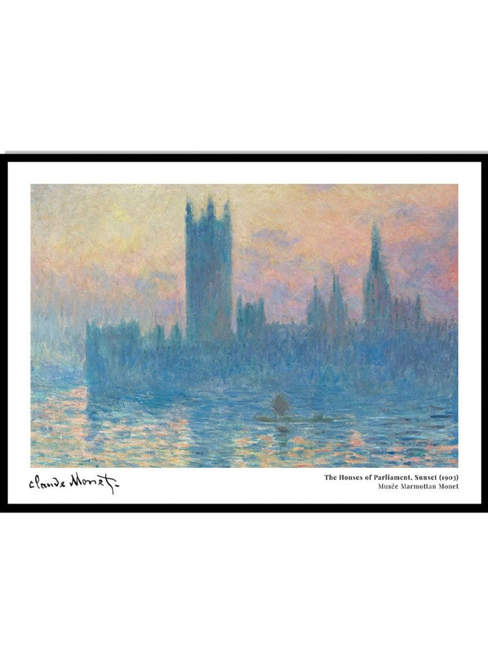 Claude Monet The Houses of Parliament, Sunset Art Print_Sugar & Canvas_Claude Monet