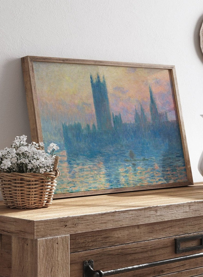 Claude Monet The Houses of Parliament, Sunset Art Print_Sugar & Canvas_Claude Monet