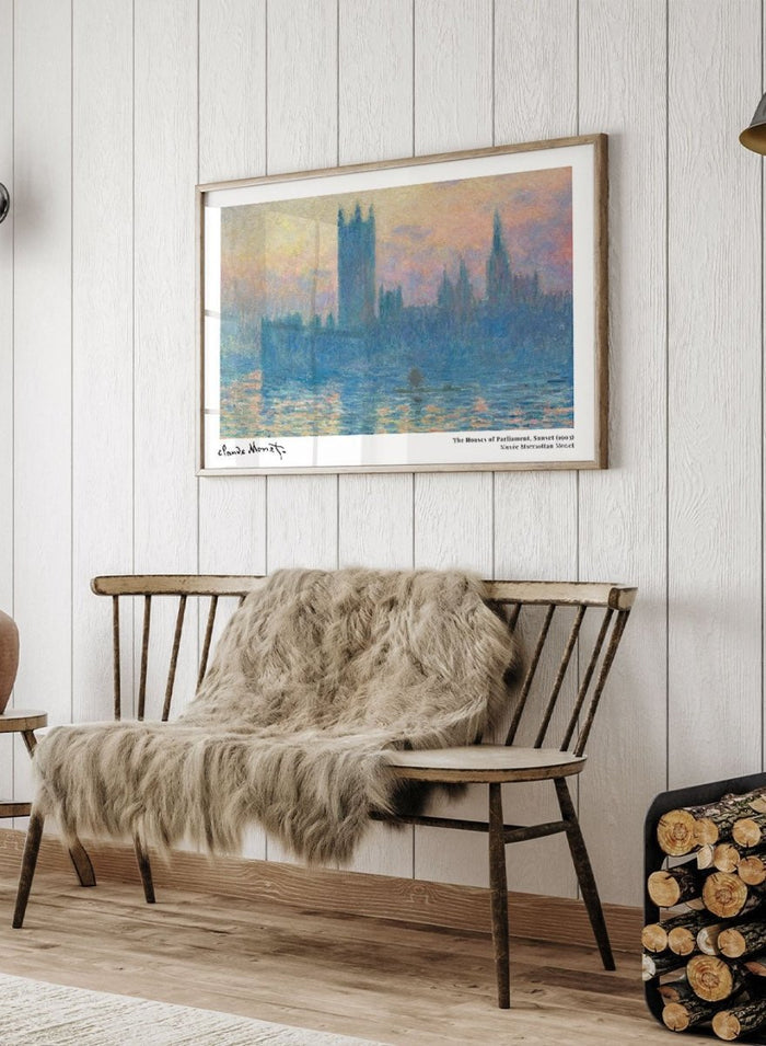 Claude Monet The Houses of Parliament, Sunset Art Print_Sugar & Canvas_Claude Monet