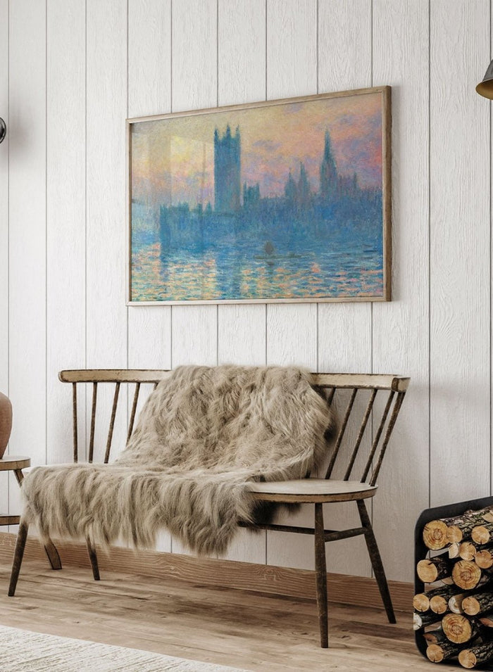 Claude Monet The Houses of Parliament, Sunset Art Print_Sugar & Canvas_Claude Monet