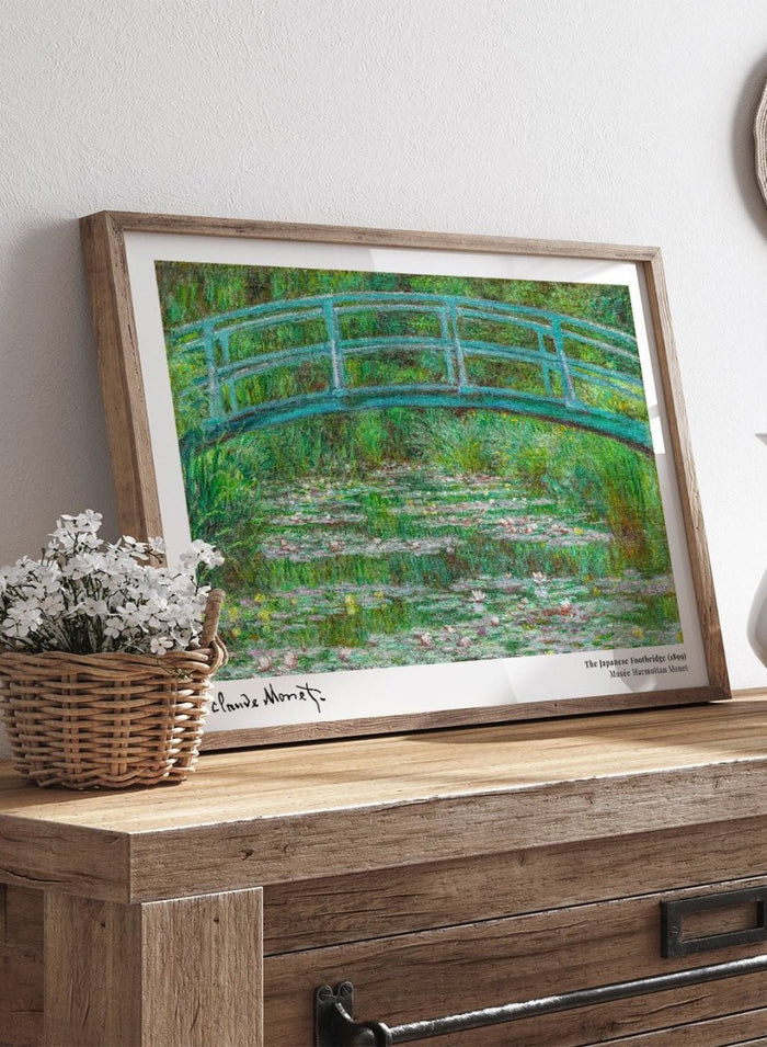 Claude Monet The Japanese Footbridge 1899 Art Print_Sugar & Canvas_Claude Monet