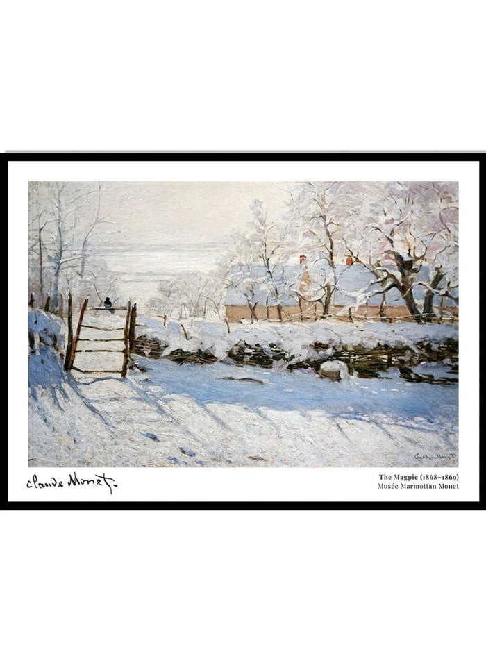 Claude Monet The Magpie Art Print_Sugar & Canvas_Claude Monet