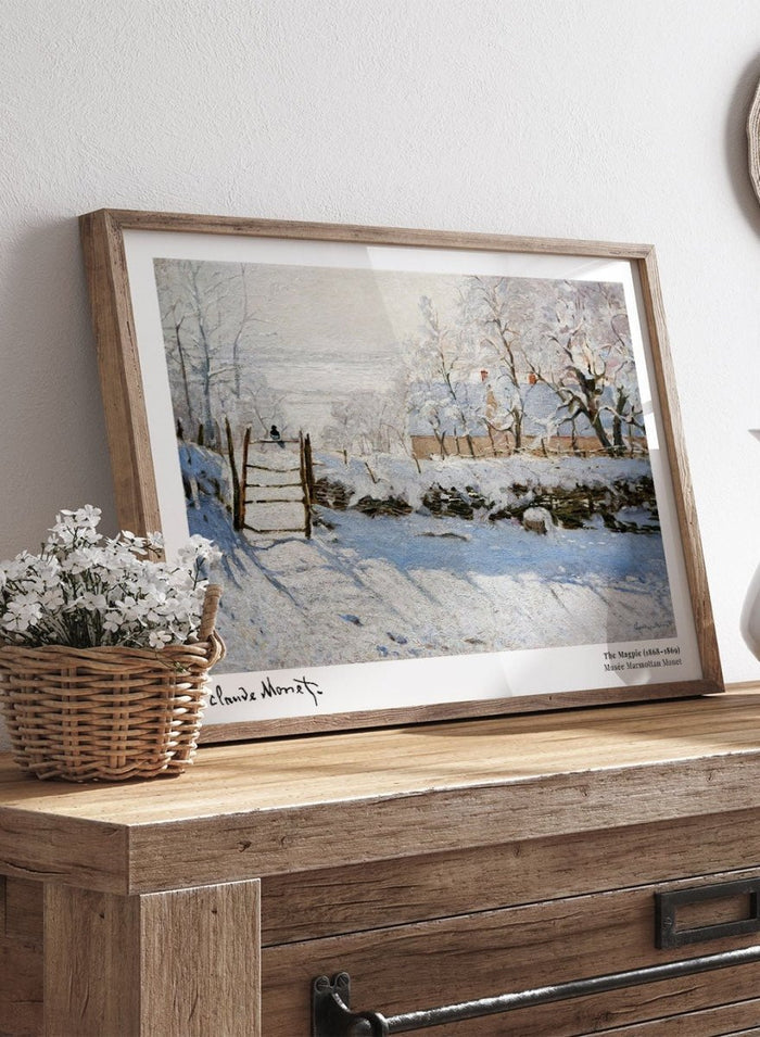 Claude Monet The Magpie Art Print_Sugar & Canvas_Claude Monet
