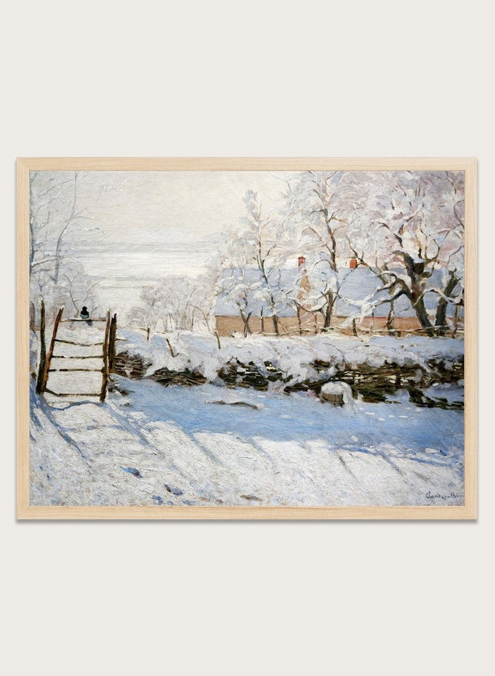 Claude Monet The Magpie Art Print_Sugar & Canvas_Claude Monet