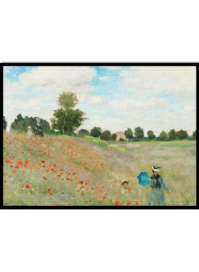 Claude Monet The Poppy Field near Argenteuil 1873 Art Print_Sugar & Canvas_Claude Monet