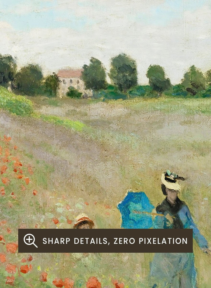 Claude Monet The Poppy Field near Argenteuil 1873 Art Print_Sugar & Canvas_Claude Monet