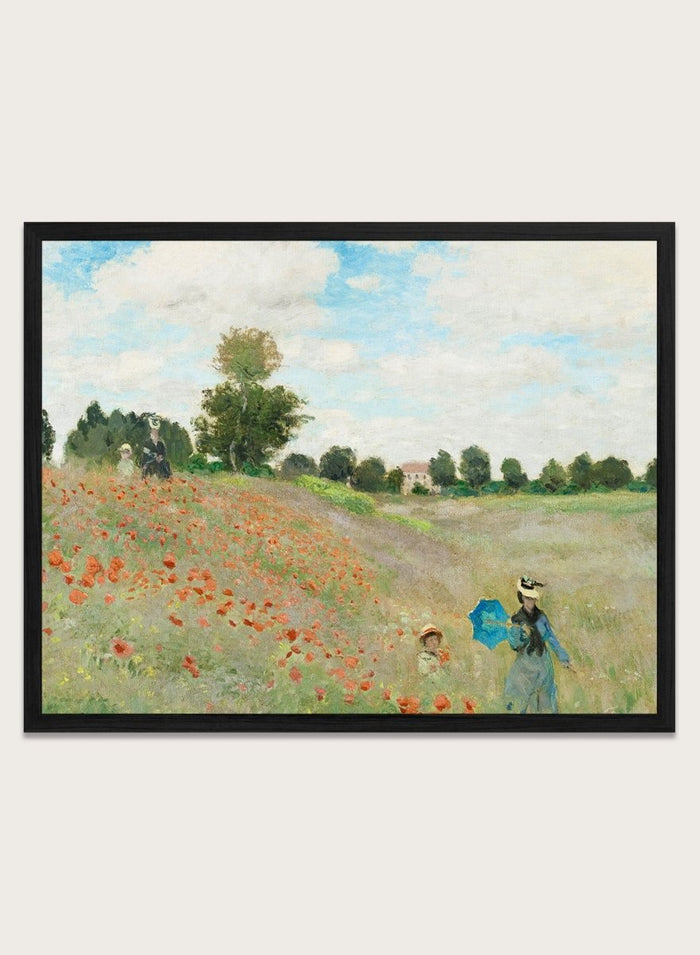 Claude Monet The Poppy Field near Argenteuil 1873 Art Print_Sugar & Canvas_Claude Monet