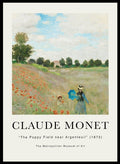 Claude Monet The Poppy Field near Argenteuil Art Print_Sugar & Canvas_Claude Monet
