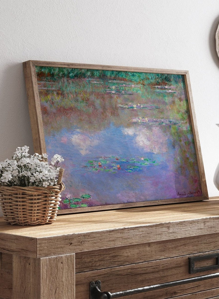 Claude Monet The Water Lily Pond (Clouds) Art Print_Sugar & Canvas_Claude Monet