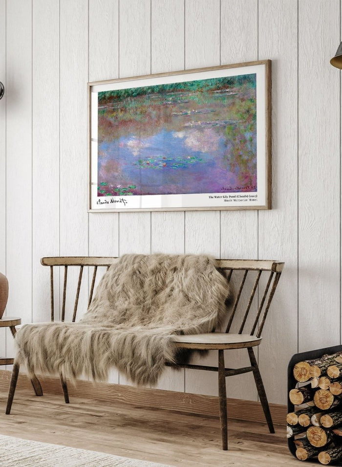 Claude Monet The Water Lily Pond (Clouds) Art Print_Sugar & Canvas_Claude Monet