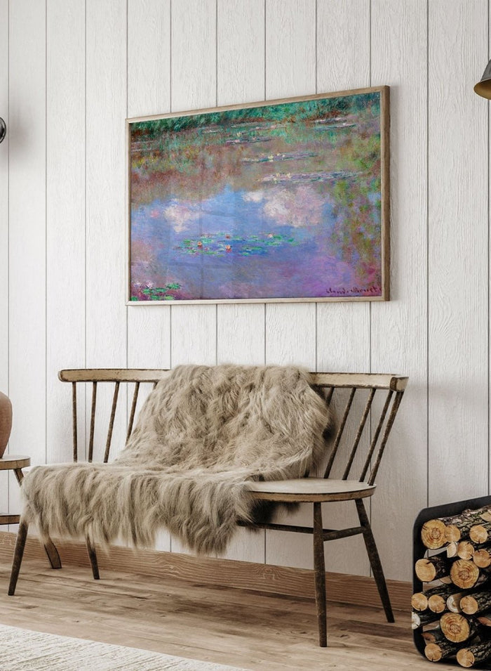 Claude Monet The Water Lily Pond (Clouds) Art Print_Sugar & Canvas_Claude Monet