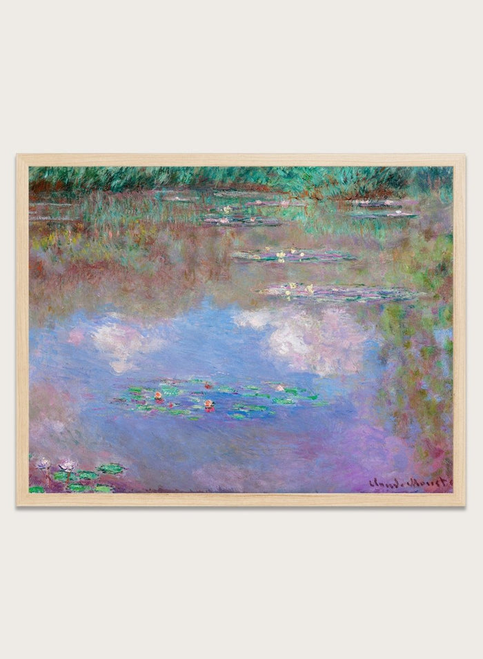 Claude Monet The Water Lily Pond (Clouds) Art Print_Sugar & Canvas_Claude Monet