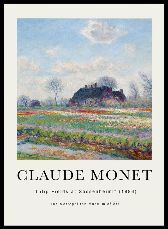 Claude Monet Tulip Fields at Sassenheim Art Print_Sugar & Canvas_Claude Monet