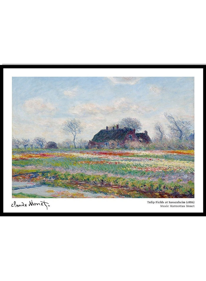 Claude Monet Tulip Fields at Sassenheim Art Print_Sugar & Canvas_Claude Monet