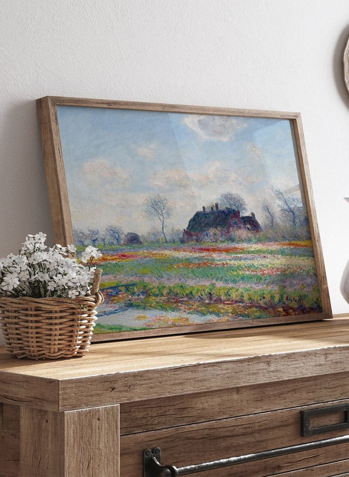 Claude Monet Tulip Fields at Sassenheim Art Print_Sugar & Canvas_Claude Monet