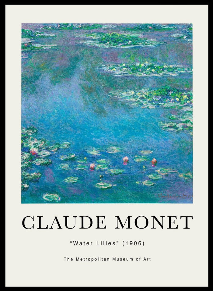 Claude Monet Water Lilies 1906 Art Print_Sugar & Canvas_Claude Monet