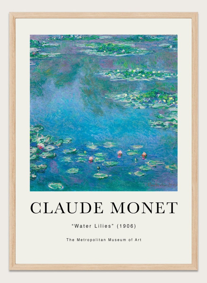 Claude Monet Water Lilies 1906 Art Print_Sugar & Canvas_Claude Monet