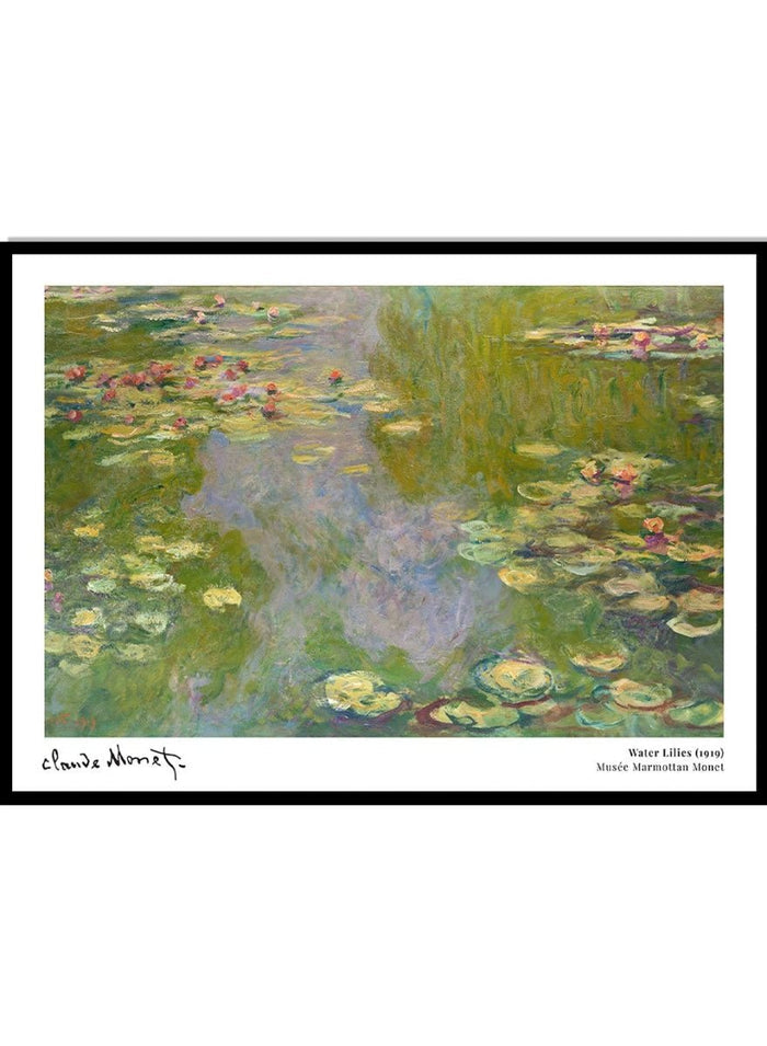 Claude Monet Water Lilies 1919 Art Print_Sugar & Canvas_Claude Monet