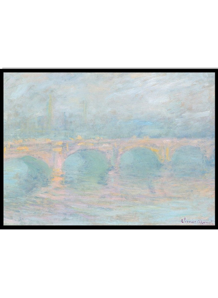 Claude Monet Waterloo Bridge, London, at Sunset Art Print_Sugar & Canvas_Claude Monet
