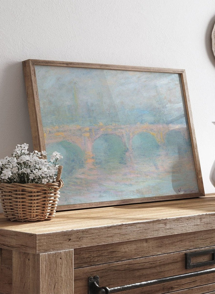 Claude Monet Waterloo Bridge, London, at Sunset Art Print_Sugar & Canvas_Claude Monet