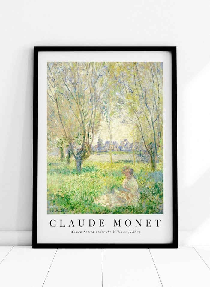 Claude Monet Woman Seated under the Willows Art Print_Sugar & Canvas_Claude Monet