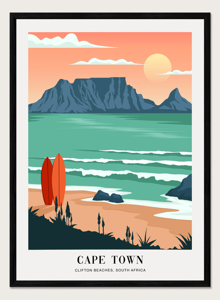 Clifton Beaches Cape Town Art Print