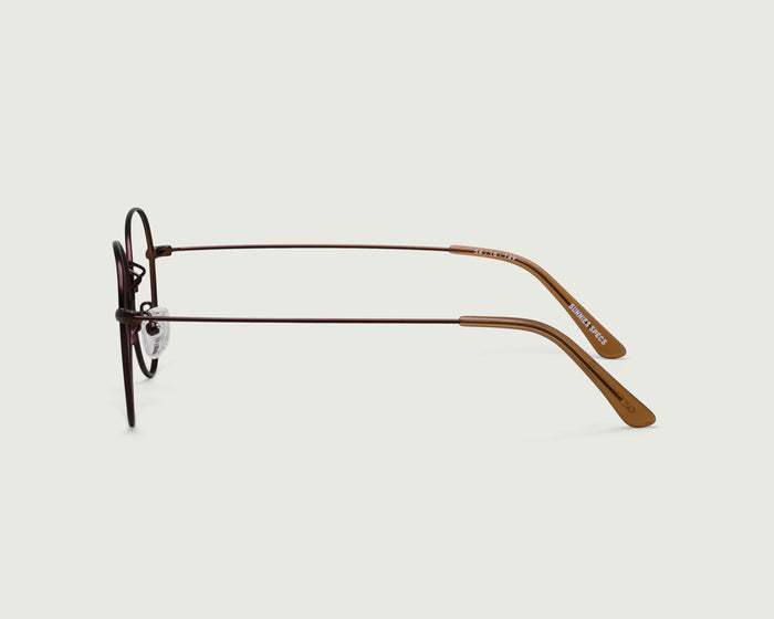 Bronze::Clinton Eyeglasses pilot brown metal side (4687758426166)