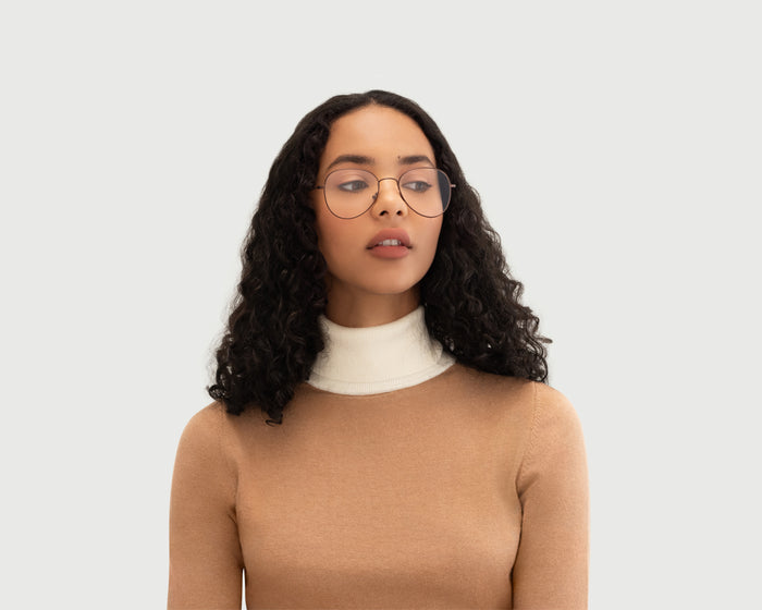 lifestyle-Bronze::women Clinton Eyeglasses pilot brown metal (4687758426166)