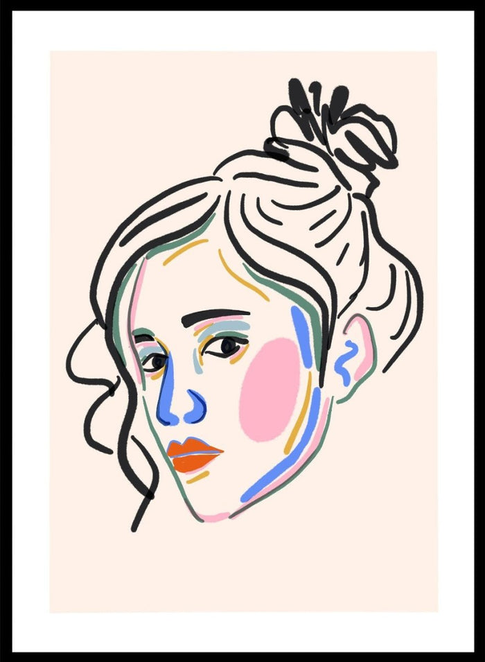 'Color Pop Portrait' Aesthetic Art Print_Sugar & Canvas_Sugar & Canvas