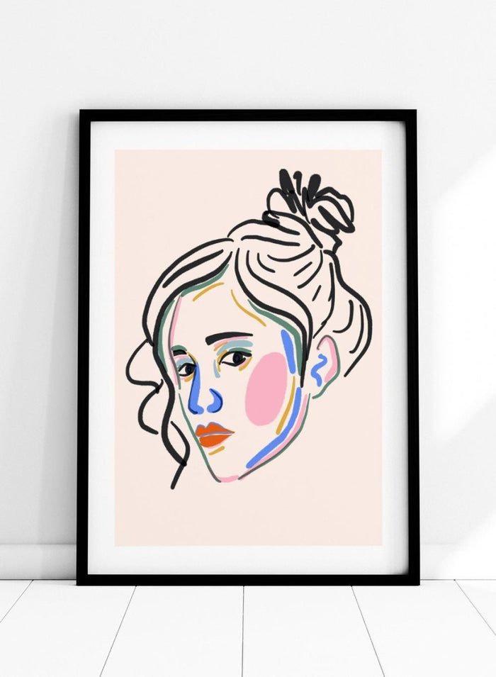 'Color Pop Portrait' Aesthetic Art Print_Sugar & Canvas_Sugar & Canvas