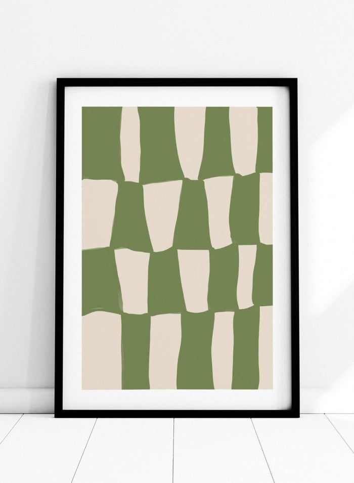 'Composition in Green' Aesthetic Art Print_Sugar & Canvas_Sugar & Canvas