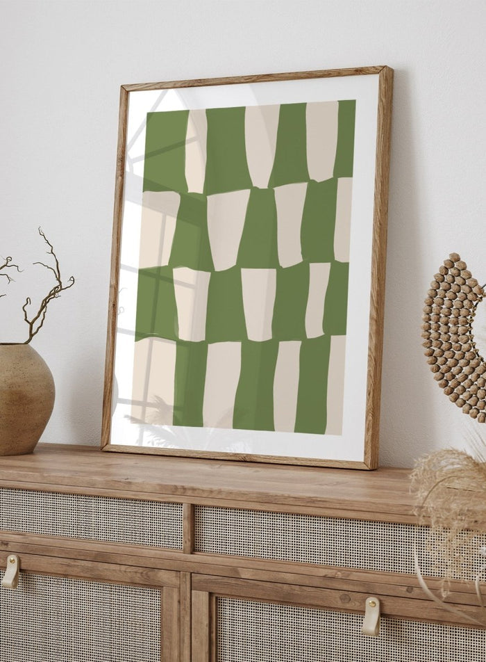 'Composition in Green' Aesthetic Art Print_Sugar & Canvas_Sugar & Canvas