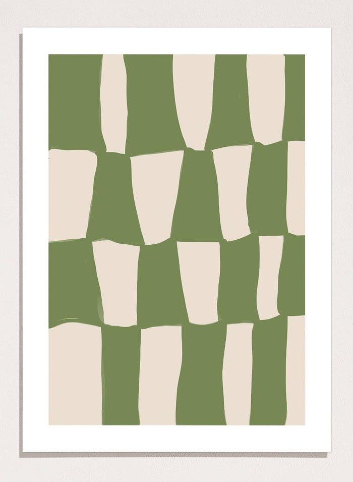 'Composition in Green' Aesthetic Art Print_Sugar & Canvas_Sugar & Canvas