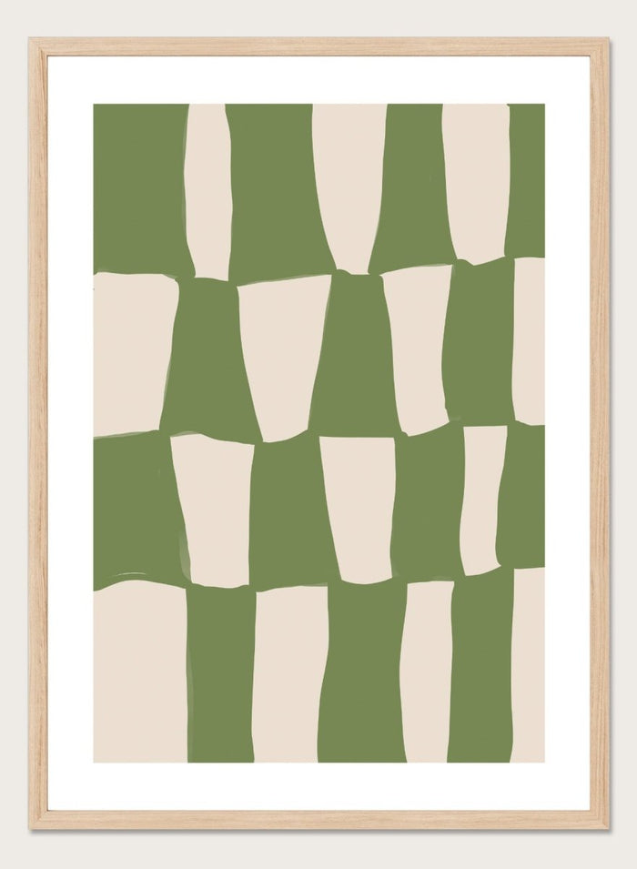 'Composition in Green' Aesthetic Art Print_Sugar & Canvas_Sugar & Canvas