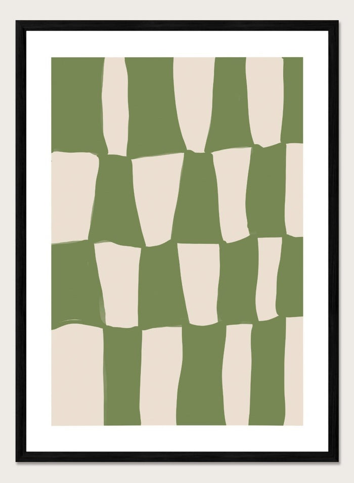 'Composition in Green' Aesthetic Art Print_Sugar & Canvas_Sugar & Canvas