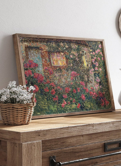 "Cottage Among the Roses" Art Print_Sugar & Canvas_Henri Le Sidaner