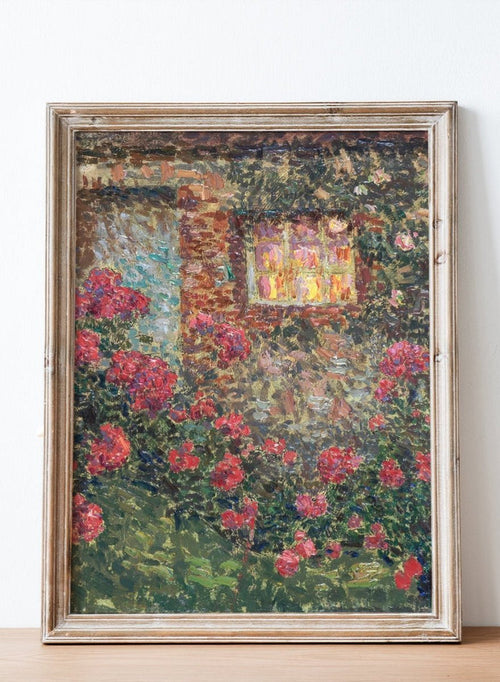 "Cottage Among the Roses" Art Print_Sugar & Canvas_Henri Le Sidaner