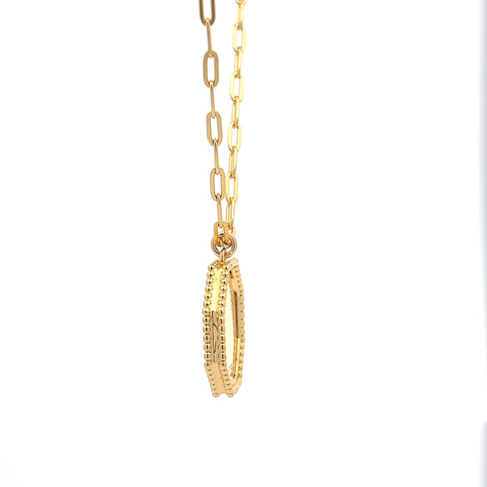 Cubic Zirconia Starburst Hexagon Necklace