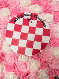 Custom* checkered print business sign